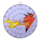 Fiery Devil's Head_Flammspucken Dartscheibe (vorne)