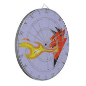 Fiery Devil's Head_Flammspucken Dartscheibe (Vorderseite Links)