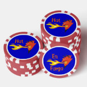 Fiery Devil's Head_Hot_En Fuego Pokerchips (Stapel)