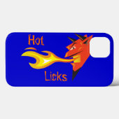Fiery Devil's Head_Hot Licks Case-Mate iPhone Hülle (Rückseite (Horizontal))
