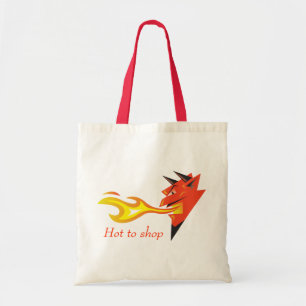 Fiery Devil's Head "Hot to shop" Tragetasche