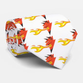 Fiery Devil's Head Krawatte (Gerollt)