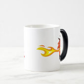 Fiery Devil's Head "Sag dir, es war heiß" Verwandlungstasse (VorderseiteRechts)