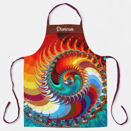 Fiery Dragon All-over Print Schürze (Vorderseite)