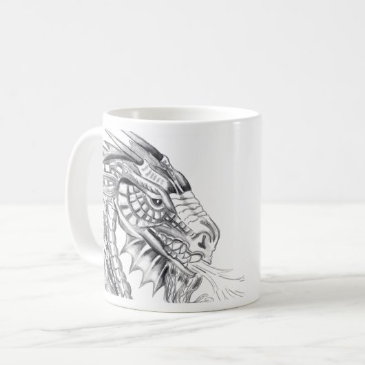Fiery Dragon Coffee Tasse (Vorderseite Links)