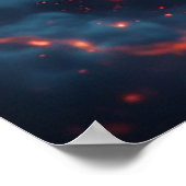 Fiery Dragon Head Radiation Intense Energy Poster (Ecke)