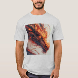 Fiery Dragon Head Radiation Intense Energy T-Shirt