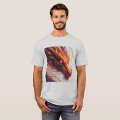 Fiery Dragon Head Radiation Intense Energy T-Shirt (Vorne ganz)