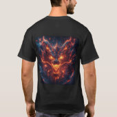 Fiery Dragon Head Radiation Intense Energy T-Shirt (Rückseite)