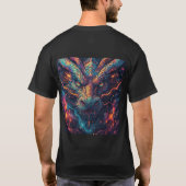 Fiery Dragon Head Radiation Intense Energy T-Shirt (Rückseite)