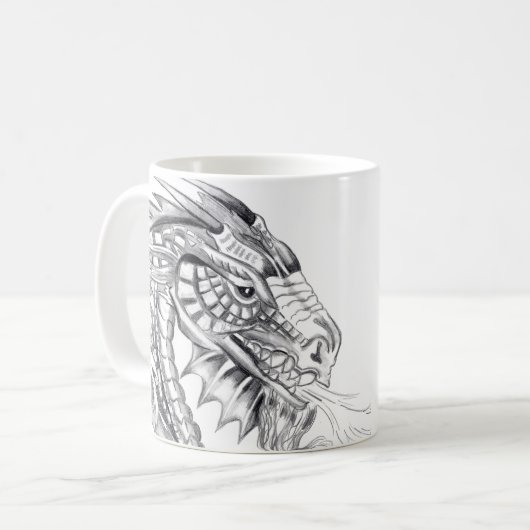 Fiery Dragon Hot Coffee Tasse (Vorderseite Links)