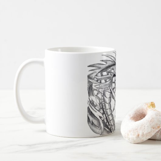 Fiery Dragon Hot Coffee Tasse (Mit Donut)