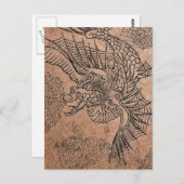 Fiery Dragon Postkarte (Vorne/Hinten)