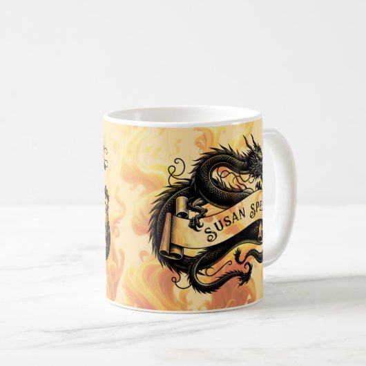 Fiery Dragon Tasse (VorderseiteRechts)