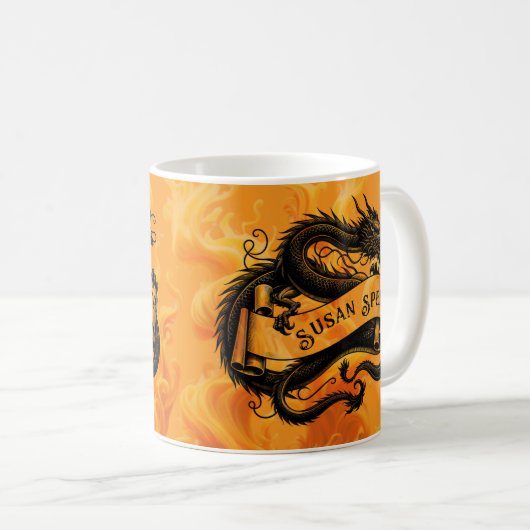 Fiery Dragon Tasse (VorderseiteRechts)
