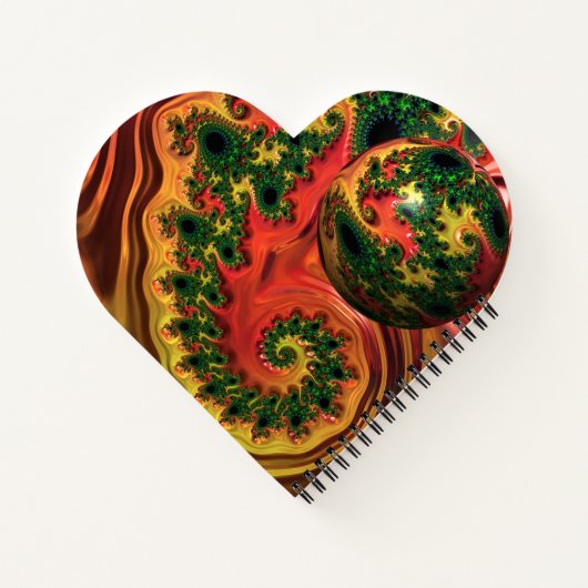 Fiery Elegance - Eine Studie im Complexity-Noteboo Notizblock (Rückseite)