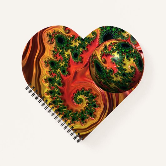 Fiery Elegance - Eine Studie im Complexity-Noteboo Notizblock (Vorderseite)