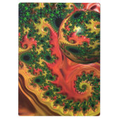 Fiery Elegance - Eine Studie in Complexity Clipboa Klemmbrett (Rückseite)