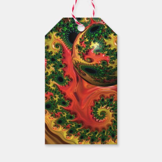 Fiery Elegance - Eine Studie über Komplexität Geschenkanhänger (Vorderseite)