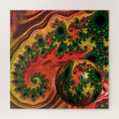 Fiery Elegance - Eine Studie über Komplexität Puzzle (Horizontal)