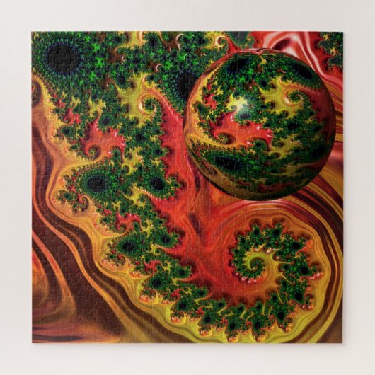 Fiery Elegance - Eine Studie über Komplexität Puzzle (Vertikal)