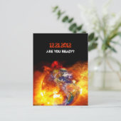 Fiery End of the World Apokalypse Postkarte (Stehend Vorderseite)