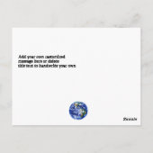 Fiery End of the World Apokalypse Postkarte (Rückseite)