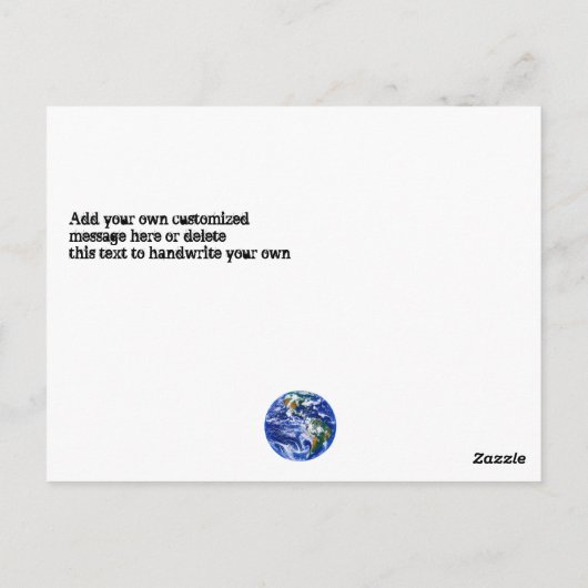 Fiery End of the World Apokalypse Postkarte (Rückseite)