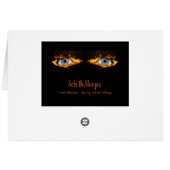 Fiery Eye Grußkarte (Rückseite Horizontal)