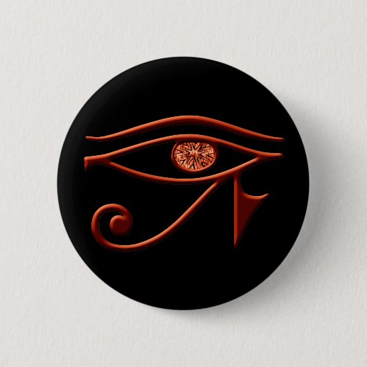 Fiery Eye of Horus Button (Vorderseite)