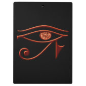 Fiery Eye of Horus Clipboard Klemmbrett (Rückseite)