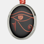 Fiery Eye of Horus Round Ornament (Links)