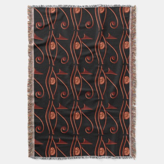 Fiery Eye of Horus Throw Blanket Decke (Vorderseite Vertikal)