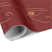 Fiery Eye of Horus Wrapping Paper Geschenkpapier (Rolleneckpunkt)