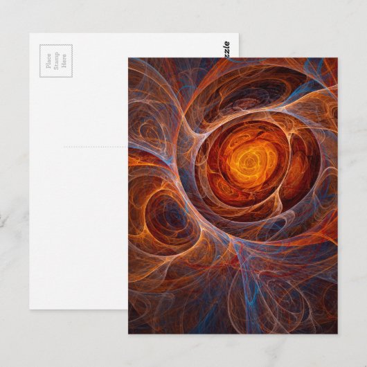 Fiery eye postkarte (Vorne/Hinten)