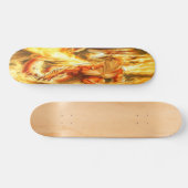 Fiery Fantasy Dragon Skateboard (Horizontal)