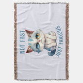 Fiery Feline Spirit - Sassy Angry Cat Design Decke (Vorderseite Vertikal)