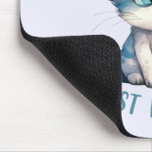 Fiery Feline Spirit - Sassy Angry Cat Design Mousepad (Ecke)