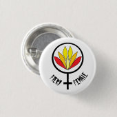 Fiery Female Button (Vorne & Hinten)