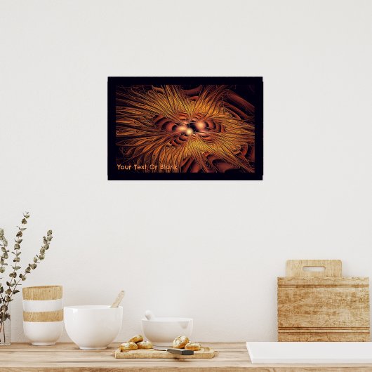 Fiery Filaments Poster (Küche)