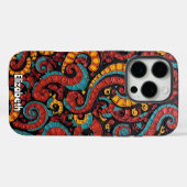 Fiery Floral Embellishs Case-Mate iPhone Hülle (Rückseite (Horizontal))