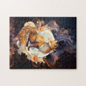 Fiery Floral Fox Puzzle (Horizontal)