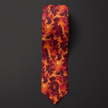 Fiery Fluorescent Lava Abstrakt