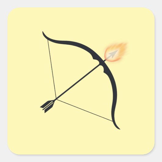 Fiery Focus - Ein Märchenfestival Quadratischer Aufkleber (Vorderseite)