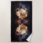 Fiery Fox Strandtuch (Vorderseite)