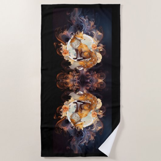 Fiery Fox Strandtuch (Vorderseite)