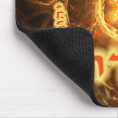 Fiery Fractal Mizrach Mousepad (Ecke)