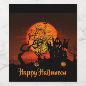 Fiery Full Moon Food and Beverage Label Set Weinetikett (Einzelnes Label)