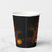 Fiery Full Moon Halloween Pappbecher (Rechts)
