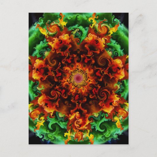 Fiery Garden Postkarte (Vorderseite)